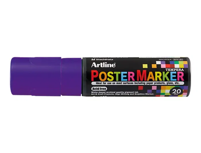 Artline Rotulador EPP-20 Poster Marker Punta Rectangular 20 mm Violeta