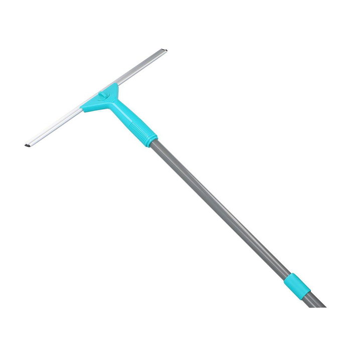 Alpina Set de limpieza para ventanas Mango Extensible 57-130 cm Azul/Negro/Gris con 2 bayetas microfibra y limpia cristales Alpina Set de limpieza para ventanas Mango Extensible 57-130 cm Azul/Negro/Gris con 2 bayetas microfibra y limpia cristales