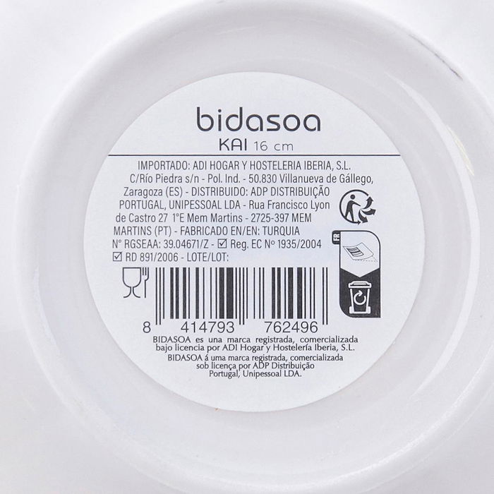 Bol Porcelana Kai Hydrozero Bidasoa 16 cm