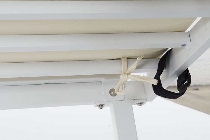 Sofa Terraza Y Jardin DKD Home Decor Blanco Beige 212 x 86 x 212 cm Set de 4