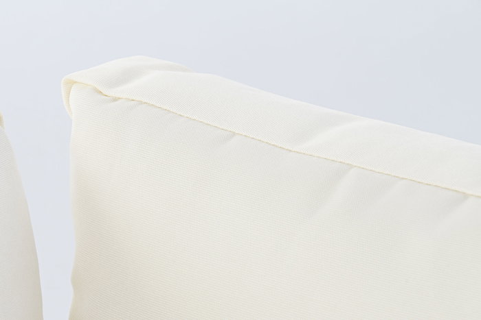 Sofa Terraza Y Jardin DKD Home Decor Blanco Beige 212 x 86 x 212 cm Set de 4