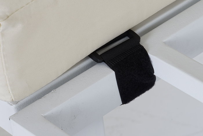 Sofa Terraza Y Jardin DKD Home Decor Blanco Beige 212 x 86 x 212 cm Set de 4