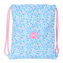 Bolsa Mochila con Cuerdas Vicky Martín Berrocal Paraíso Azul Rosa 35 x 40 x 1 cm