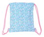 Bolsa Mochila con Cuerdas Vicky Martín Berrocal Paraíso Azul Rosa 35 x 40 x 1 cm