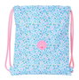 Bolsa Mochila con Cuerdas Vicky Martín Berrocal Paraíso Azul Rosa 35 x 40 x 1 cm