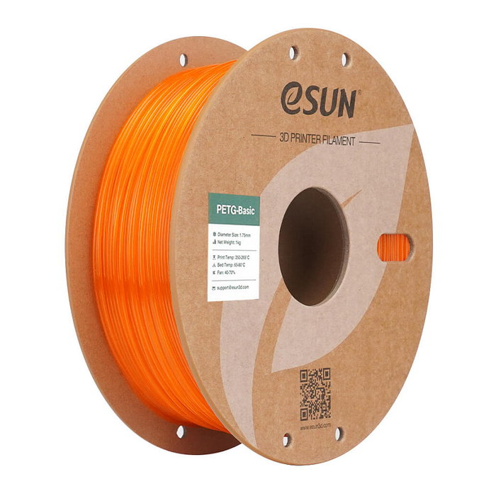 eSun PETG 1,75mm Naranja Translúcido 1kg eSun PETG 1,75mm Naranja Translúcido 1kg