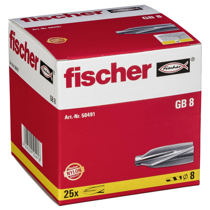 Fischer Taco para Hormigón Celular GB 8 (8 x 50 mm) Fischer Taco para Hormigón Celular GB 8 (8 x 50 mm)