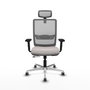 PIQUERAS Y CRESPO Silla de oficina Haches Blanco y Gris