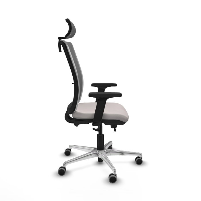 PIQUERAS Y CRESPO Silla de oficina Haches Blanco y Gris