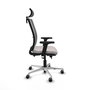 PIQUERAS Y CRESPO Silla de oficina Haches Blanco y Gris
