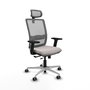 PIQUERAS Y CRESPO Silla de oficina Haches Blanco y Gris