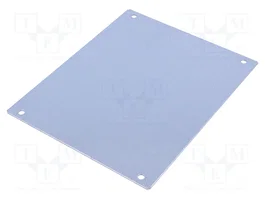 FIBOX Placa de ensamblaje EURONORD de acero con recubrimiento de zinc