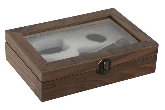 DKD Home Decor Set de Vino WINERY de 3 piezas en Negro y Natural