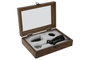 DKD Home Decor Set de Vino WINERY de 3 piezas en Negro y Natural