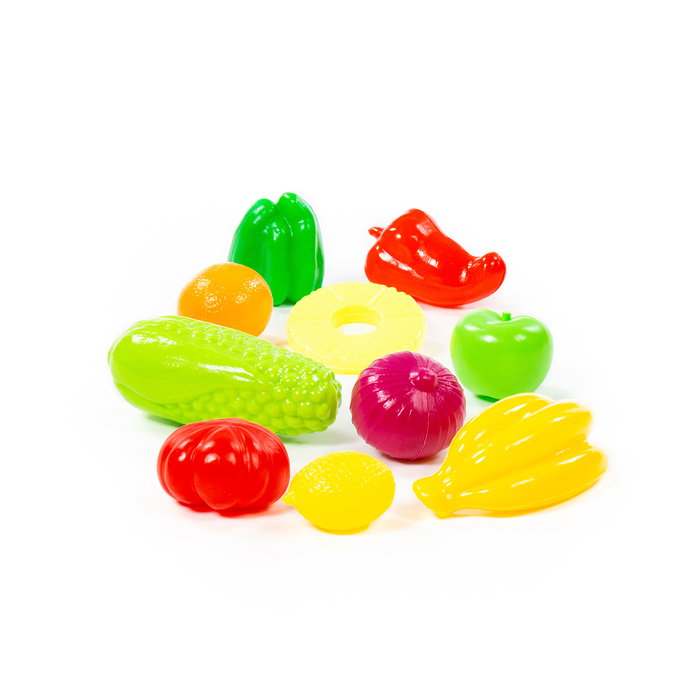 Polesie Set 10 Piezas Juguete Frutas y Verduras 66725