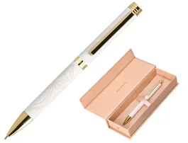 Belius Wild West Bolígrafo Aluminio Crema Dorado Tinta Azul Caja Diseño