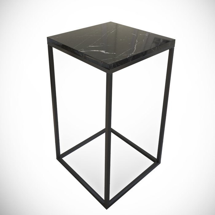 Hanah Home Mesa Auxiliar Pure - Royal Blanca y Negra 35x62x35 cm