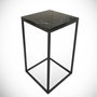 Hanah Home Mesa Auxiliar Pure - Royal Blanca y Negra 35x62x35 cm