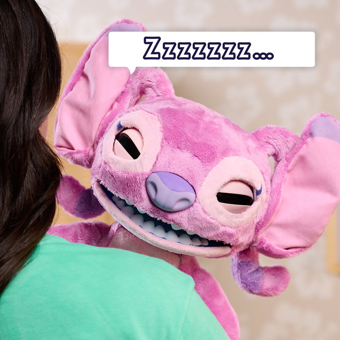 Just Play Disney Peluche Interactivo Angel Ultimate Feature 43 cm - 100+ Sonidos y Movimientos - Multilingüe