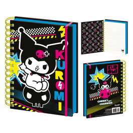 PYRAMID Cuaderno A5 Punk Vibes Kuromi Hello Kitty, 21x15.5 cm