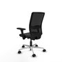 PIQUERAS Y CRESPO Silla de oficina Haches con mecanismo Sincro/Traslack Gris oscuro/Negro
