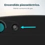 CECOTEC ReadyWarm 4200 BlueFlame Foldable Estufa de gas Negro