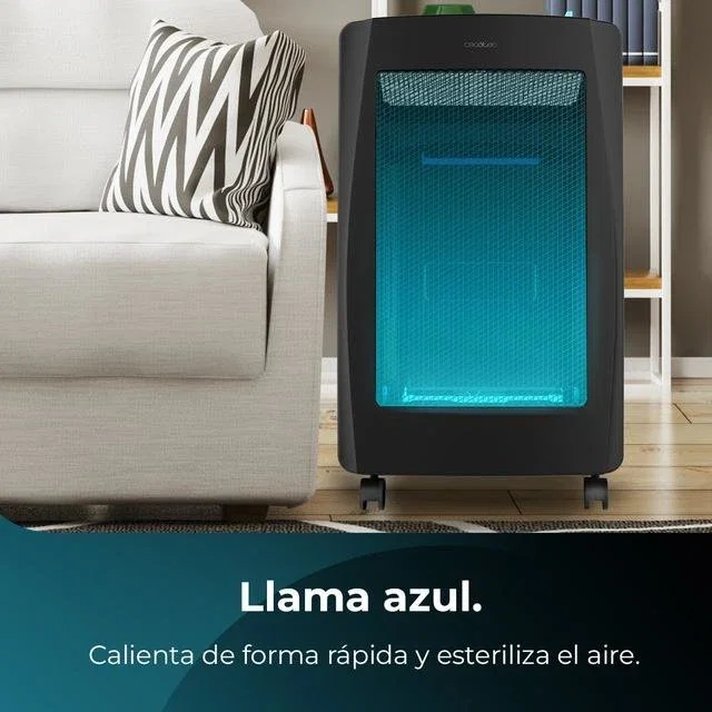 CECOTEC ReadyWarm 4200 BlueFlame Foldable Estufa de gas Negro
