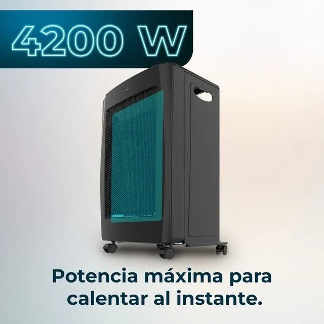 CECOTEC ReadyWarm 4200 BlueFlame Foldable Estufa de gas Negro
