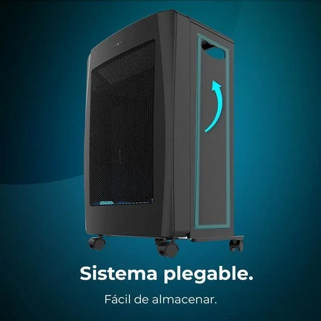 CECOTEC ReadyWarm 4200 BlueFlame Foldable Estufa de gas Negro