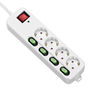 Regleta Enchufes 4 Tomas sin Interruptor TM Electron TMUAD554 Blanco 3680 W (1,5 m)