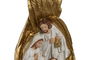 DKD Home Decor Nacimiento Navidad Tradicional Blanco Dorado Resina 4 Unidades 7 x 19 x 9 cm