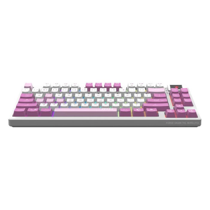 MSI Forge GK600 TKL Wireless Violet Teclado Mecánico Inalámbrico Gaming 2.4 GHz Bluetooth Layout Español