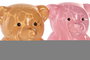 DKD Home Decor Decoración Luminosa de Cristal Oso Surtido de 2