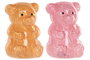 DKD Home Decor Decoración Luminosa de Cristal Oso Surtido de 2