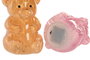 DKD Home Decor Decoración Luminosa de Cristal Oso Surtido de 2