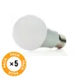Pack 5 Bombillas LED E27 7W Blanco Cálido 2700K