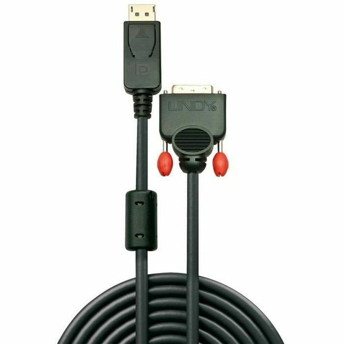 Lindy Adaptador de Vídeo DisplayPort a DVI-D 1 m Negro Lindy Adaptador de Vídeo DisplayPort a DVI-D 1 m Negro
