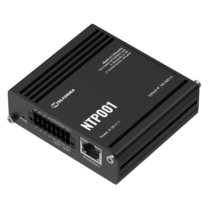 Teltonika NTP001 NTP Server con Puertos RS232 y RS485 para Montaje en Pared
