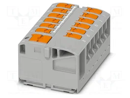 PHOENIX CONTACT PTVFIX 6/12X2,5 GY Conector de carril de 13 bornas