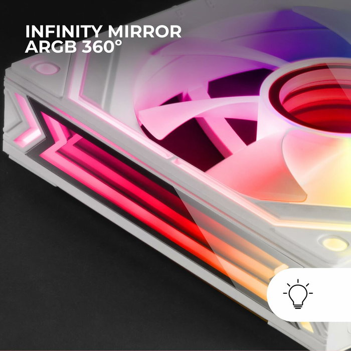 Mars Gaming Ventilador MF-Linkfinity 12cm ARGB Blanco Mars Gaming Ventilador MF-Linkfinity 12cm ARGB Blanco