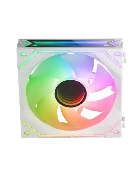 Mars Gaming MF-LINKFINITY - Ventilador 12 cm Infinity Mirror ARGB 360° Modular PWM, Blanco, 1 Unidad Mars Gaming MF-LINKFINITY - Ventilador 12 cm Infinity Mirror ARGB 360° Modular PWM, Blanco, 1 Unidad