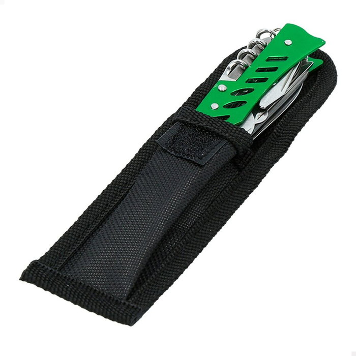 Navaja multiusos Aktive Verde Camping 2,5 x 9 x 1,2 cm (24 Unidades)