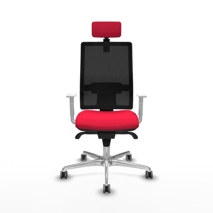 PIQUERAS Y CRESPO Silla de oficina Horna con Mecanismo Sincro, Rojo y Negro PIQUERAS Y CRESPO Silla de oficina Horna con Mecanismo Sincro, Rojo y Negro