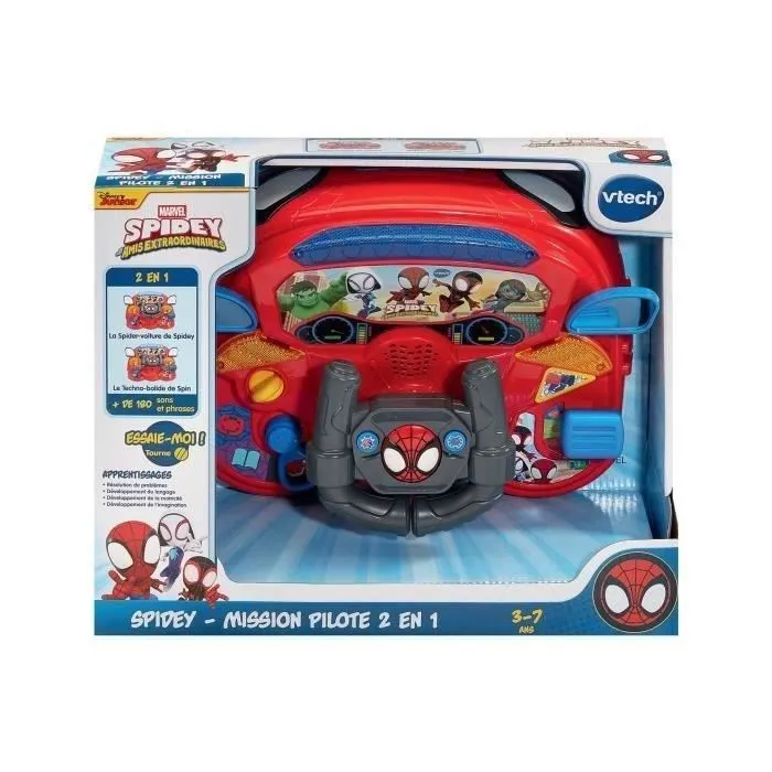 Vtech SPIDEY MISIÓN PILOTO 2 EN 1 Multicolor Idioma Francés VTE3417765806056