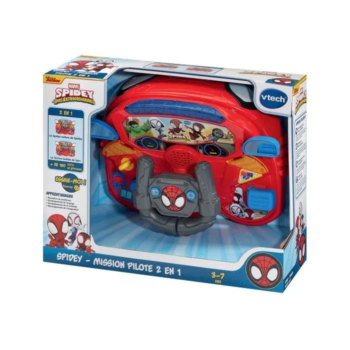 Vtech SPIDEY MISIÓN PILOTO 2 EN 1 Multicolor Idioma Francés VTE3417765806056