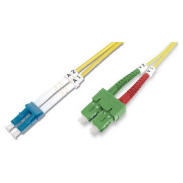 Digitus Cable de Fibra Óptica Monomodo SC (APC) a LC (PC) 3m