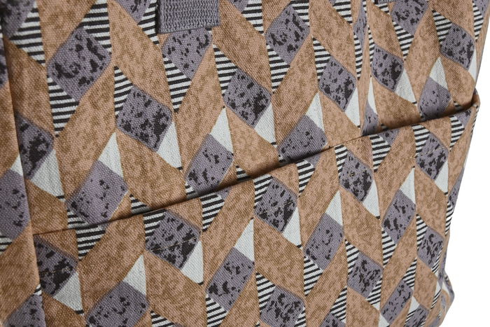 DKD Home Decor Bolso Mediterraneo Marron Coral Algodon Poliester 14 x 35 x 55 cm (3 Unidades)