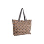 DKD Home Decor Bolso de Algodón Zambia Surtido de 3 Unidades, Colores Marrón, Coral y Turquesa