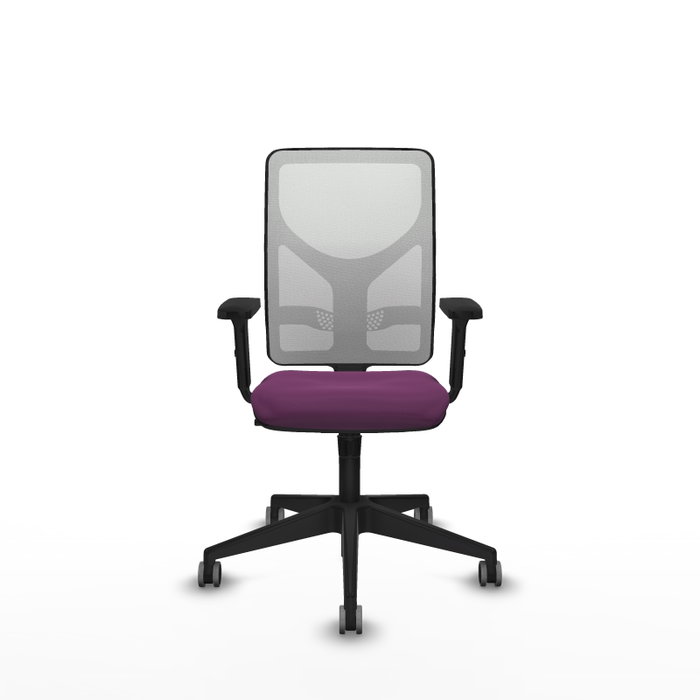 PIQUERAS Y CRESPO Silla de oficina Motilla con Mecanismo Sincro, Morado y Blanco