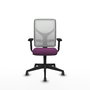 PIQUERAS Y CRESPO Silla de oficina Motilla con Mecanismo Sincro, Morado y Blanco